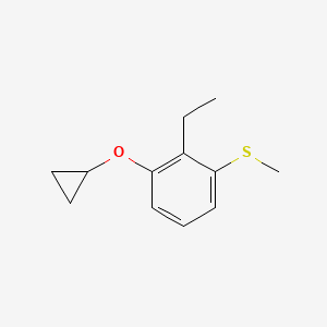 (3-Cyclopropoxy-2-ethylphenyl)(methyl)sulfane