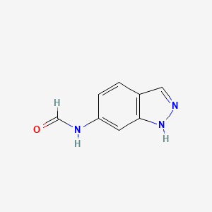 molecular formula C8H7N3O B14840743 N-(1H-Indazol-6-YL)formamide 