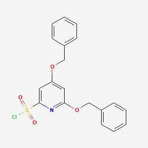 molecular formula C19H16ClNO4S B14840769 4,6-Bis(benzyloxy)pyridine-2-sulfonyl chloride 