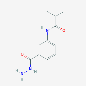 molecular formula C11H15N3O2 B1484080 N-[3-(Hydrazinocarbonyl)phenyl]-2-methylpropanamide CAS No. 2098500-83-3