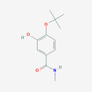 molecular formula C12H17NO3 B14840841 4-Tert-butoxy-3-hydroxy-N-methylbenzamide 