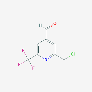 2-(Chloromethyl)-6-(trifluoromethyl)isonicotinaldehyde