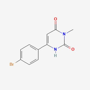 molecular formula C11H9BrN2O2 B1484085 6-(4-Bromophenyl)-3-methyl-1,2,3,4-tetrahydropyrimidine-2,4-dione CAS No. 2092094-19-2
