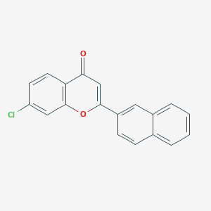 molecular formula C19H11ClO2 B14840863 7-Chloro-2-(naphthalen-2-YL)-4H-chromen-4-one 