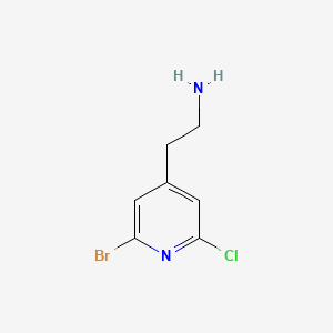 2-(2-Bromo-6-chloropyridin-4-YL)ethanamine