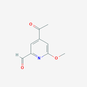 4-Acetyl-6-methoxypyridine-2-carbaldehyde