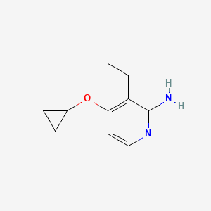 molecular formula C10H14N2O B14840895 4-Cyclopropoxy-3-ethylpyridin-2-amine 