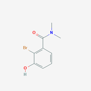 molecular formula C9H10BrNO2 B14840905 2-Bromo-3-hydroxy-N,N-dimethylbenzamide 