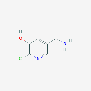 molecular formula C6H7ClN2O B14840923 5-(Aminomethyl)-2-chloropyridin-3-OL 