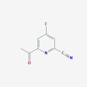 6-Acetyl-4-fluoropyridine-2-carbonitrile