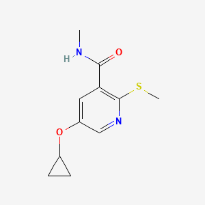 5-Cyclopropoxy-N-methyl-2-(methylthio)nicotinamide