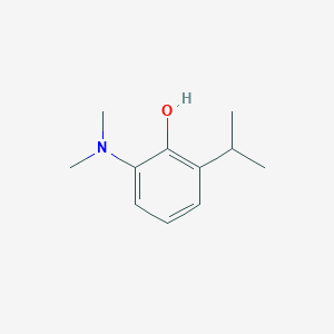 molecular formula C11H17NO B14840945 2-(Dimethylamino)-6-isopropylphenol 