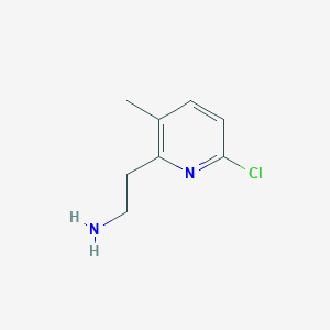 molecular formula C8H11ClN2 B14840946 2-(6-Chloro-3-methylpyridin-2-YL)ethanamine 