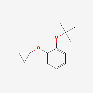 molecular formula C13H18O2 B14840981 1-Tert-butoxy-2-cyclopropoxybenzene 