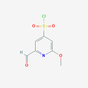 2-Formyl-6-methoxypyridine-4-sulfonyl chloride