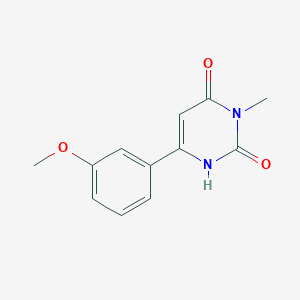 molecular formula C12H12N2O3 B1484103 6-(3-Methoxyphenyl)-3-methyl-1,2,3,4-tetrahydropyrimidine-2,4-dione CAS No. 2097997-86-7