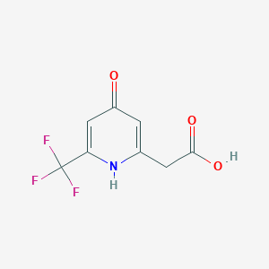 [4-Hydroxy-6-(trifluoromethyl)pyridin-2-YL]acetic acid