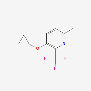 3-Cyclopropoxy-6-methyl-2-(trifluoromethyl)pyridine