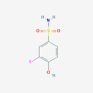 molecular formula C6H6INO3S B14841129 4-Hydroxy-3-iodobenzenesulfonamide 