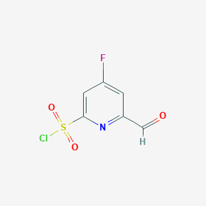 4-Fluoro-6-formylpyridine-2-sulfonyl chloride