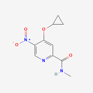 4-Cyclopropoxy-N-methyl-5-nitropicolinamide