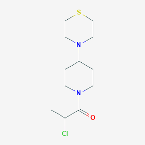 2-Chloro-1-[4-(thiomorpholin-4-yl)piperidin-1-yl]propan-1-one