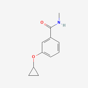 molecular formula C11H13NO2 B14841165 3-Cyclopropoxy-N-methylbenzamide 