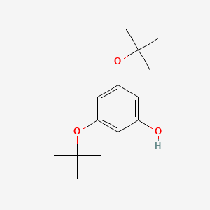 molecular formula C14H22O3 B14841168 3,5-DI-Tert-butoxyphenol 