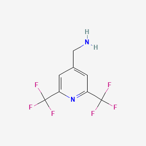 [2,6-Bis(trifluoromethyl)pyridin-4-YL]methylamine