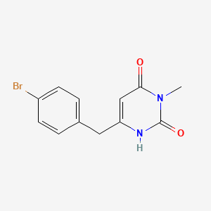 6-[(4-Bromophenyl)methyl]-3-methyl-1,2,3,4-tetrahydropyrimidine-2,4-dione