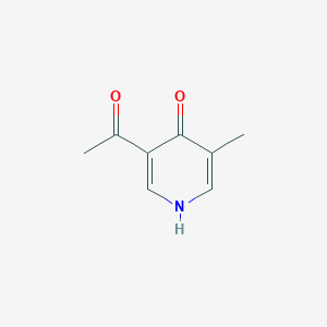 molecular formula C8H9NO2 B14841208 1-(4-Hydroxy-5-methylpyridin-3-YL)ethanone 