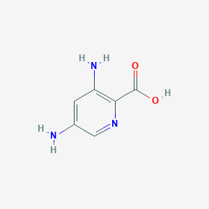 molecular formula C6H7N3O2 B14841215 3,5-Diaminopyridine-2-carboxylic acid 