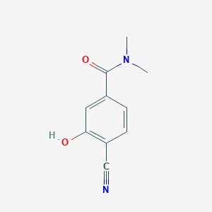 molecular formula C10H10N2O2 B14841220 4-Cyano-3-hydroxy-N,N-dimethylbenzamide 