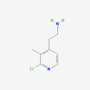 molecular formula C8H11ClN2 B14841230 2-(2-Chloro-3-methylpyridin-4-YL)ethanamine 