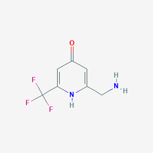 2-(Aminomethyl)-6-(trifluoromethyl)pyridin-4-OL