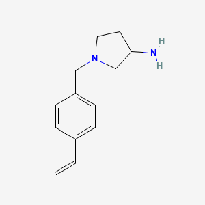 1-[(4-Ethenylphenyl)methyl]pyrrolidin-3-amine