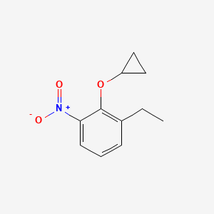 2-Cyclopropoxy-1-ethyl-3-nitrobenzene