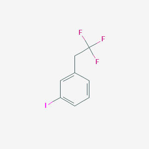 molecular formula C8H6F3I B14841262 1-Iodo-3-(2,2,2-trifluoroethyl)benzene 