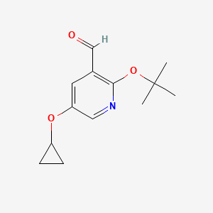 2-Tert-butoxy-5-cyclopropoxynicotinaldehyde