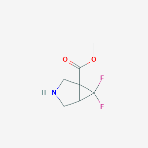 molecular formula C7H9F2NO2 B1484129 Methyl 6,6-difluoro-3-azabicyclo[3.1.0]hexane-1-carboxylate CAS No. 2098097-82-4