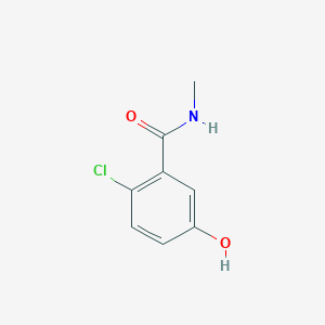 molecular formula C8H8ClNO2 B14841311 2-Chloro-5-hydroxy-N-methylbenzamide 