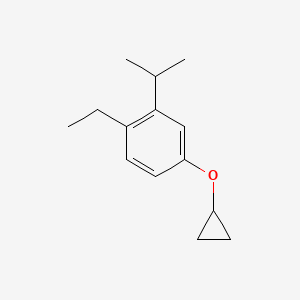 molecular formula C14H20O B14841328 4-Cyclopropoxy-1-ethyl-2-isopropylbenzene 