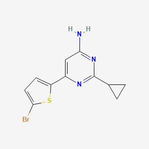 6-(5-Bromothiophen-2-yl)-2-cyclopropylpyrimidin-4-amine