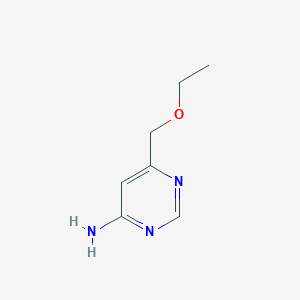molecular formula C7H11N3O B1484136 6-(Ethoxymethyl)pyrimidin-4-amine CAS No. 2090400-74-9