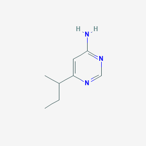 molecular formula C8H13N3 B1484137 6-(丁-2-基)嘧啶-4-胺 CAS No. 2091714-14-4