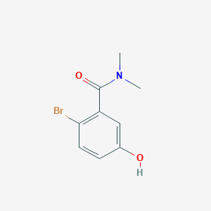 molecular formula C9H10BrNO2 B14841383 2-Bromo-5-hydroxy-N,N-dimethylbenzamide 