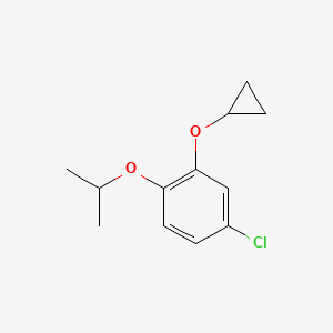 4-Chloro-2-cyclopropoxy-1-isopropoxybenzene