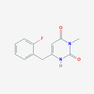 6-[(2-Fluorophenyl)methyl]-3-methyl-1,2,3,4-tetrahydropyrimidine-2,4-dione
