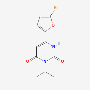 6-(5-Bromofuran-2-yl)-3-(propan-2-yl)-1,2,3,4-tetrahydropyrimidine-2,4-dione