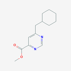 molecular formula C13H18N2O2 B1484144 Methyl 6-(cyclohexylmethyl)pyrimidine-4-carboxylate CAS No. 2098037-42-2